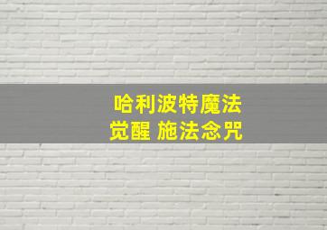 哈利波特魔法觉醒 施法念咒